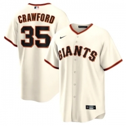 Brandon Crawford San Francisco Giants Home Player Name Jersey Cream