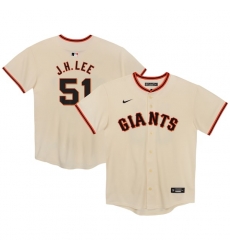 Jung Hoo Lee San Francisco Giants Toddler Home Game Jersey Cream Jung Hoo Lee San Francisco Giants Toddler Home Game Jersey Cream