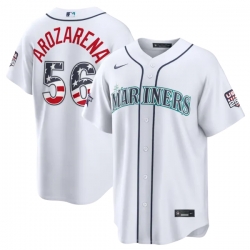 2026 All Star Edition Stars Stripes Seattle Mariners Randy Arozarena White Stadium Jersey