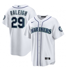 Cal Raleigh Seattle Mariners Home Jersey White Cal Raleigh Seattle Mariners Home Jersey White