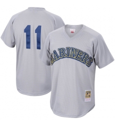 Edgar Martinez Seattle Mariners Mitchell Ness Cooperstown Collection Mesh Batting Practice Jersey Charcoal