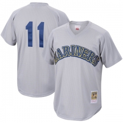 Edgar Martinez Seattle Mariners Mitchell Ness Cooperstown Collection Mesh Batting Practice Jersey Charcoal
