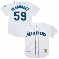 Felix Hernandez Seattle Mariners Cooperstown Collection Authentic Jersey White