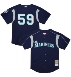 Felix Hernandez Seattle Mariners Cooperstown Collection Batting Practice Jersey Navy