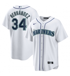 Felix Hernandez Seattle Mariners Home Retired Player Jersey White Felix Hernandez Seattle Mariners Home Retired Player Jersey White