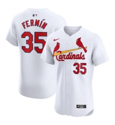 Jose Fermin St Louis Cardinals Home Elite Player Jersey White Jose Fermin St Louis Cardinals Home Elite Player Jersey White