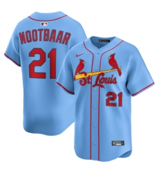 Lars Nootbaar St Louis Cardinals Alternate Limited Jersey Light Blue White Lars Nootbaar St Louis Cardinals Alternate Limited Jersey Light Blue White