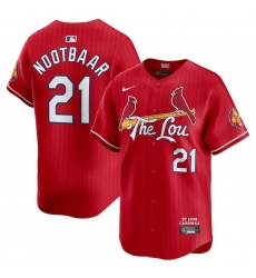 Lars Nootbaar St Louis Cardinals City Connect Limited Jersey Red Lars Nootbaar St Louis Cardinals City Connect Limited Jersey Red
