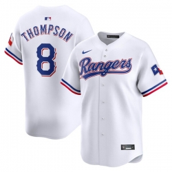 Bubba Thompson Texas Rangers Home Limited Player Jersey White
