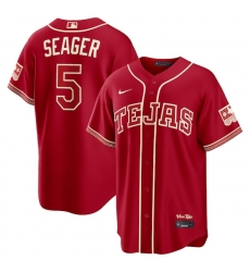 Corey Seager Texas Rangers 2026 City Connect Stadium Jersey Red Corey Seager Texas Rangers 2026 City Connect Stadium Jersey Red
