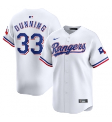 Dane Dunning Texas Rangers Home Limited Player Jersey White Dane Dunning Texas Rangers Home Limited Player Jersey White