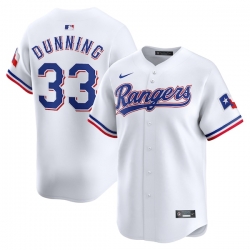 Dane Dunning Texas Rangers Home Limited Player Jersey White