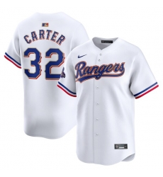 Evan Carter Texas Rangers 2024 Gold Collection Limited Player Jersey White Evan Carter Texas Rangers 2024 Gold Collection Limited Player Jersey White