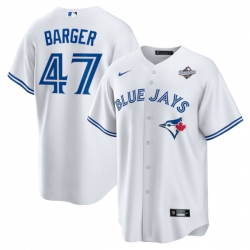 Addison Barger Toronto Blue Jays 2025 World Series Home Player Jersey White