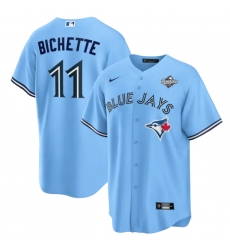 Bo Bichette Toronto Blue Jays 2025 World Series Alternate Jersey Powder Blue Bo Bichette Toronto Blue Jays 2025 World Series Alternate Jersey Powder Blue