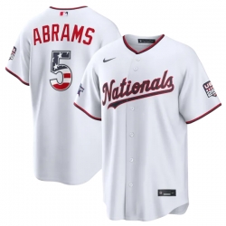 2026 All Star Edition Stars Stripes Washington Nationals Cj Abrams White Stadium Jersey
