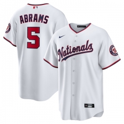 CJ Abrams Washington Nationals Home Jersey Whitec J Abrams Washington Nationals Home Jersey White