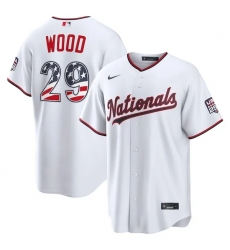 James Wood Washington Nationals Usa 250 Fourth Of July Home Stadium Jersey White James Wood Washington Nationals Usa 250 Fourth Of July Home Stadium Jersey White