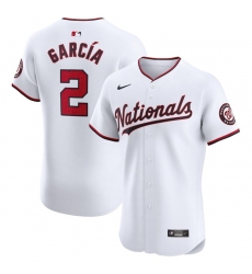 Luis Garcia Washington Nationals Home Elite Player Jersey White Luis Garcia Washington Nationals Home Elite Player Jersey White