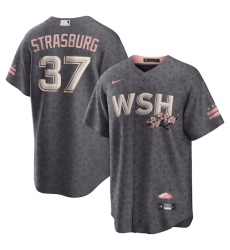 Stephen Strasburg Washington Nationals City Connect Player Jersey Charcoal