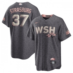 Stephen Strasburg Washington Nationals City Connect Player Jersey Charcoal