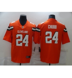 Cleveland Browns 24 Nick Chubb Orange Vapor Untouchable Limited Jersey