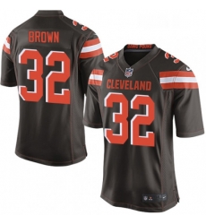 Cleveland Browns 32 Jim Brown Game Brown Team Color NFL Jersey