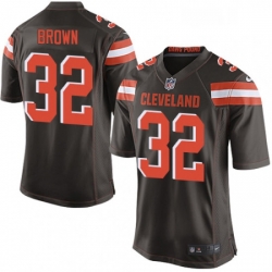 Cleveland Browns 32 Jim Brown Game Brown Team Color NFL Jersey