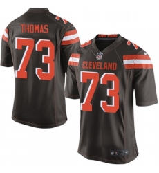 Cleveland Browns 73 Joe Thomas Game Brown Team Color NFL Jersey