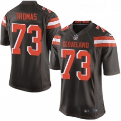 Cleveland Browns 73 Joe Thomas Game Brown Team Color NFL Jersey