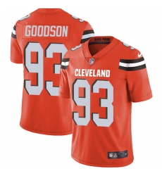 Cleveland Browns 93 B J Goodson Orange Alternate Stitched NFL Vapor Untouchable Limited Jersey