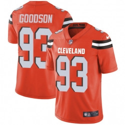 Cleveland Browns 93 B J Goodson Orange Alternate Stitched NFL Vapor Untouchable Limited Jersey