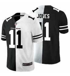 Atlanta Falcons 11 Julio Jones Black And White Split Vapor Untouchable Limited Jersey