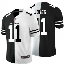 Atlanta Falcons 11 Julio Jones Black And White Split Vapor Untouchable Limited Jersey