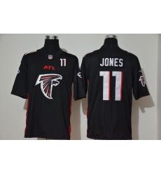 Atlanta Falcons 11 Julio Jones Black Team Big Logo Number Vapor Untouchable Limited Jersey