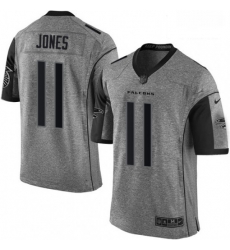 Atlanta Falcons 11 Julio Jones Limited Gray Gridiron NFL Jersey