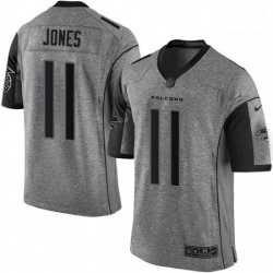 Atlanta Falcons 11 Julio Jones Limited Gray Gridiron NFL Jersey