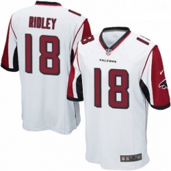 Atlanta Falcons 18 Calvin Ridley Game White NFL Jersey