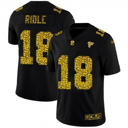 Atlanta Falcons 18 Calvin Ridley Leopard Print Fashion Vapor Limited NFL Jersey Black