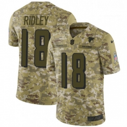 Atlanta Falcons 18 Calvin Ridley Limited Camo 2018 Salute To Service NFL Jersey