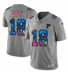 Atlanta Falcons 18 Calvin Ridley Multi Color 2020 NFL Crucial Catch NFL Jersey Greyheather