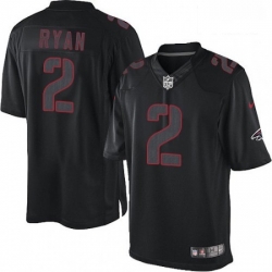 Atlanta Falcons 2 Matt Ryan Limited Black Impact NFL Jersey