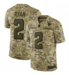 Atlanta Falcons 2 Matt Ryan Limited Camo 2018 Salute To Service NFL Jersey