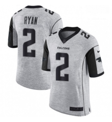 Atlanta Falcons 2 Matt Ryan Limited Gray Gridiron II NFL Jersey Atlanta Falcons 2 Matt Ryan Limited Gray Gridiron II NFL Jersey