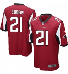 Atlanta Falcons 21 Deion Sanders Game Red Team Color NFL Jersey