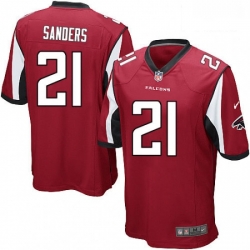 Atlanta Falcons 21 Deion Sanders Game Red Team Color NFL Jersey