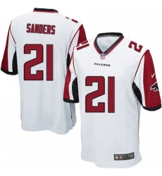 Atlanta Falcons 21 Deion Sanders Game White NFL Jersey