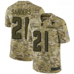 Atlanta Falcons 21 Deion Sanders Limited Camo 2018 Salute To Service NFL Jersey