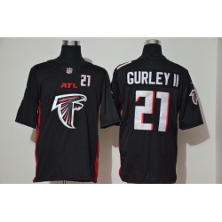 Atlanta Falcons 21 Todd Gurley II Black Team Big Logo Number Vapor Untouchable Limited Jersey