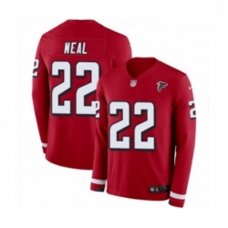 Atlanta Falcons 22 Keanu Neal Limited Red Therma Long Sleeve NFL Jersey